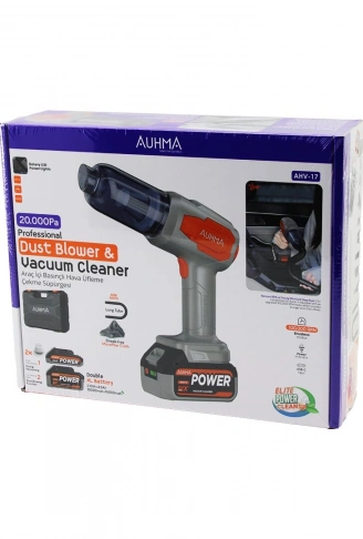 OTO ARAÇ TYPE-C SARJLI EL TİPİ BASINÇLI HAVA ÜFLEME - SÜPÜRGE MAKİNE YEDEK BATARYA - 2 X FİLTRE MİKROFİBER BEZ 8 BAŞLIK 120W AHV-17 (4940)