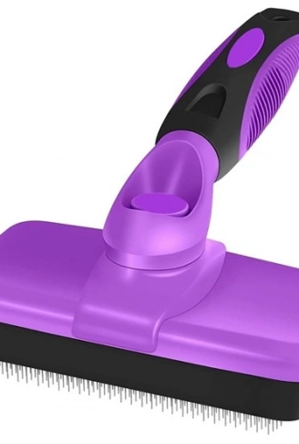 Otomatik Temizlenebilen Tuşlu Pratik Kedi Köpek Tüy Toplama Fırçası (4940)