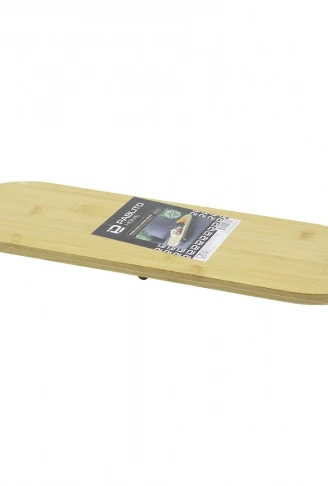 OVAL AHŞAP BAMBU 3 MİNİ=1CM AYAKLI  SUNUM TEPSİSİ 15X44X1.5CM (4940)