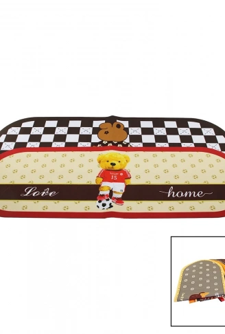 OVAL RENKLİ DESENLİ - RESİMLİ SU EMİCİ - SİHİRLİ  BANYO PASPASI ELASTİK 116 X 37.5CM (4940)