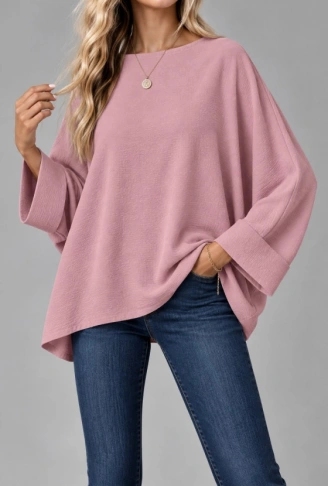 Oversize Yarasa Kol Bluz