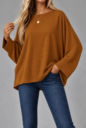 Oversize Yarasa Kol Bluz