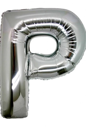 P Harf Folyo Balon Gümüş Renk  40 inç (4940)
