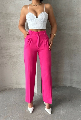 Palazzo fuşya pantolon