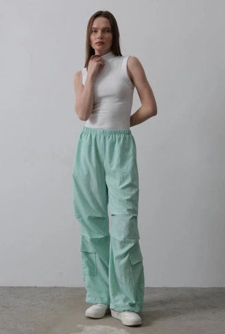 Paraşüt Cargo Pantolon - Mint