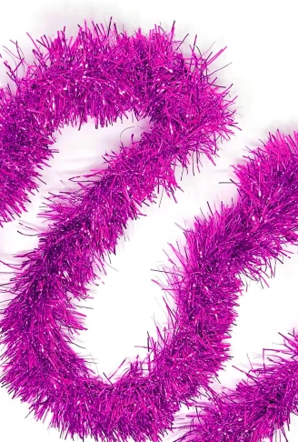 Parti İçin Mega Kalın Sim Süs 2 Metre Uzunluk 10 cm Genişlik Fuşya İthal (4940)