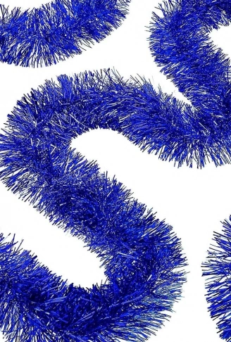 Parti İçin Mega Kalın Sim Süs 2 Metre Uzunluk 10 cm Genişlik Mavi İthal (4940)