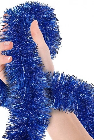 Parti İçin Sim Süs 2 Metre Uzunluk 8 cm Genişlik Mavi Renk İthal (4940)