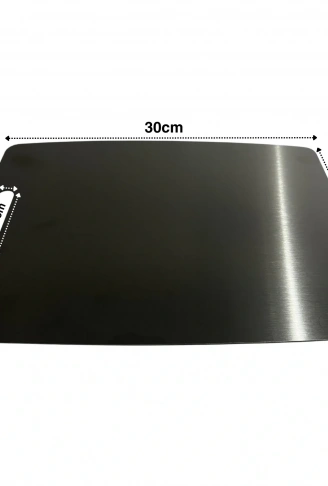 Paslanmaz Çelik Kesme Tahtası  20X30 cm Mutfak Sebze Et Kesme Tahtası Doğrama Tahtası Mutfak Aksesuarları (4940)