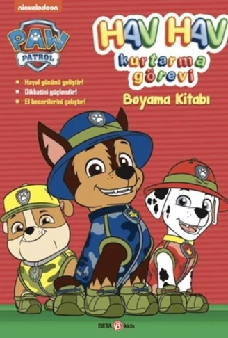 Paw Patrol Hav Hav Kurtarma Görevi Boyama Kitabı