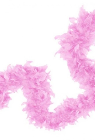 Pembe Renk Kabarık Tüylü Otriş Boa Dekorasyon Tüy 180 cm (4940)