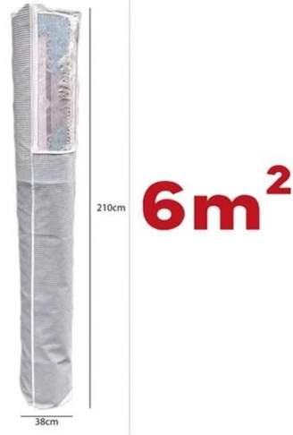 Pencereli Halı Hurcu Toz geçirmez Sağlam Dayanıklı Hurç Organizer 6m² (4940)