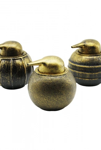 PENGUEN GÖRÜNÜM - ESKİTME DESEN SERAMİK TOMBULSIVI SABUNLUK (4940)