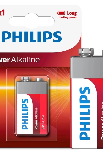 PHILIPS 6LR61-P1B 9 VOLT POWER ALKALİN PİL (TEKLİ) (4940)