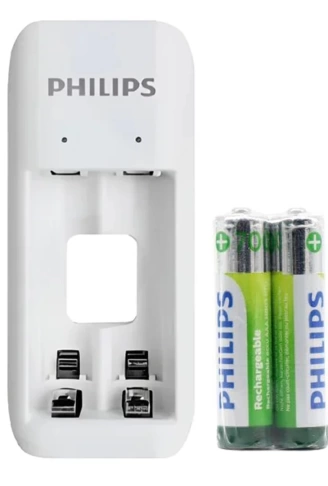 PHILIPS SCB2070NB/00 2Lİ 2 ADET X AAA 700MAH PİLLİ - PİL ŞARJ CİHAZI (4767) - Lisinya