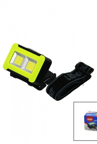 PİLLİ 3W COB LED KAFA LAMBASI FENER 3-KADEME IŞIK AYARI - FLAŞÖR  4.5V 150LÜMEN (4940)