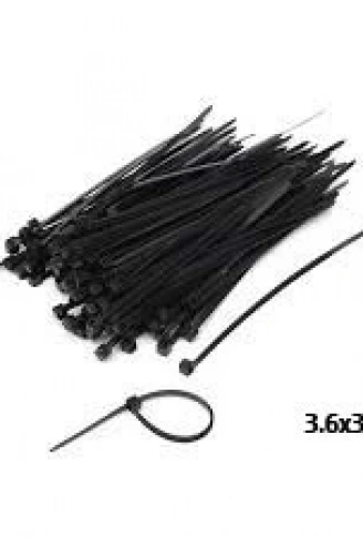 PLASTİK ÇIRT KELEPÇE 100 PARÇA SİYAH 3.6X300MM (4940)