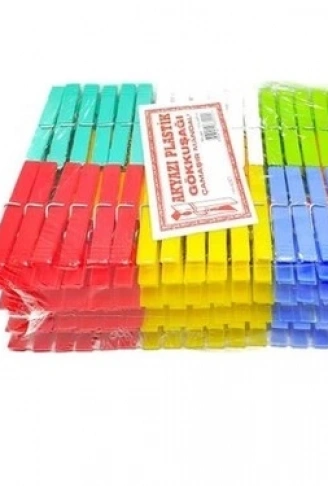 PLASTİK GÖKKUŞAĞI MANDAL 144 PARÇA (4940)