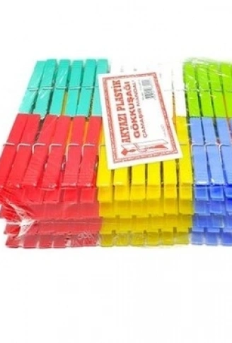 PLASTİK GÖKKUŞAĞI MANDAL 144 PARÇA (4940)