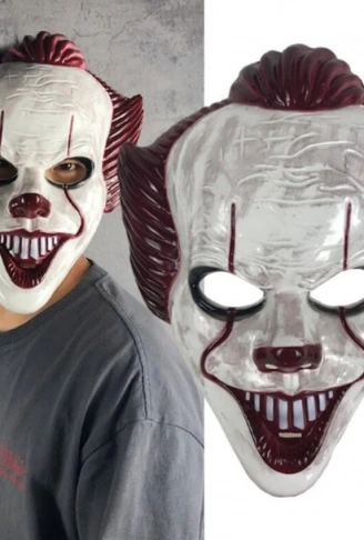 Plastik Joker Maskesi Killer Palyaço Maskesi (4940)