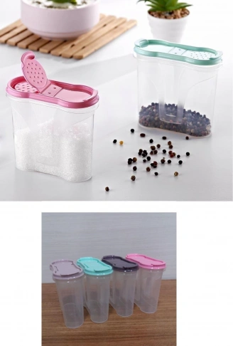 Plastik Kapaklı Majör Baharatlık Baharat Saklama Kutusu Kabı (4940)