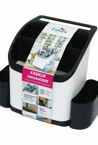 PLASTİK KAŞIKLIK ORGANİZER TEZGAH ÜSTÜ (4940)