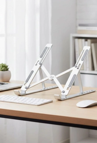 Plastik Katlanır Tablet Standı – Ayarlanabilir Açılı, Taşınabilir Masaüstü Telefon ve Tablet Tutucu Stand (4940)