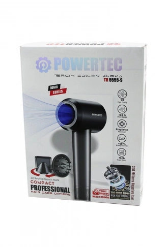 PLAZMA - IONIC  SAÇ KURUTMA - FÖN MAKİNESİ  SESSİZ - GÜÇLÜ MOTOR   MIKNATISLI BAŞLIKLAR  TR-5555-S (4940)