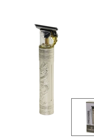 POWERTEC TR-8900 PARLAKSAKAL- ENSE- SAÇ ÇİZİM TRAŞ MAKİNESİ USB ŞARJ BASKILI GÖVDET BIÇAK HIZLI ŞARJ LİTYUM PİL (4940)
