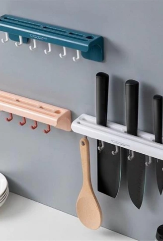 Pratik Çoklu Bıçak Askısı Mutfak Bıçak Düzenleyici Organizer Dayanıklı Bıçaklık (4940)