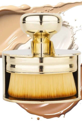 Profesyonel Geniş Pratik Tutma Saplı Gold Büyük Fondöten Yayma Fırçası (4940)