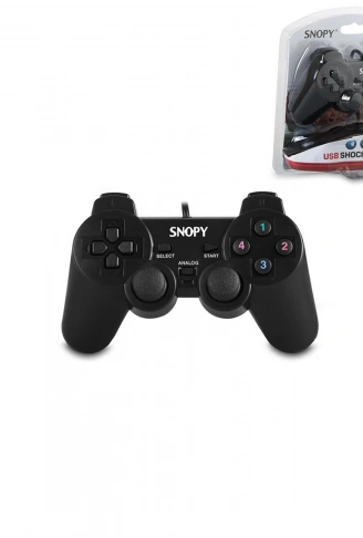 PS3 SİYAH OYUN KOLU ANALOG TİTREŞİMLİ USB KABLO 15 TUŞ - 2 ANALOG - 8 YÖN TETİKLEYİCİ 1.8MT KABLO (4940)