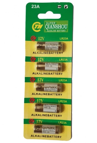 QIANSHOU LR23A 12 VOLT KALIN 23A ALARM PİLİ 5Lİ PAKET (4940)