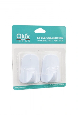 QLUX L-00735 2PCS OPAK BEYAZ PLASTİK ASKI (4940)