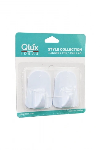 QLUX L-00735 2PCS OPAK BEYAZ PLASTİK ASKI (4940)