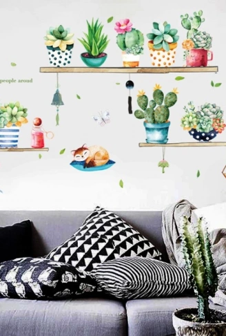 Raf Tasarımlı Karışık Dizaynlı Yapışkanlı Sticker Seti (4940)