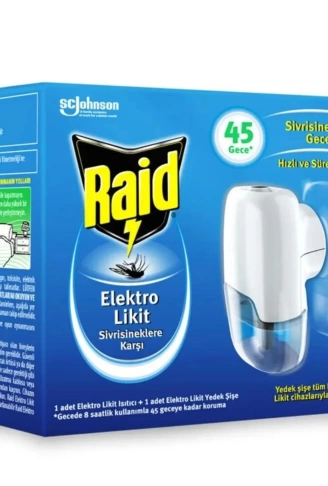 RAİD ELEKTRO SET LİKİT 45 GECE - ELEKTRO LİKİT ISITICI & YEDEK ŞİŞE=27.4ML (4940)