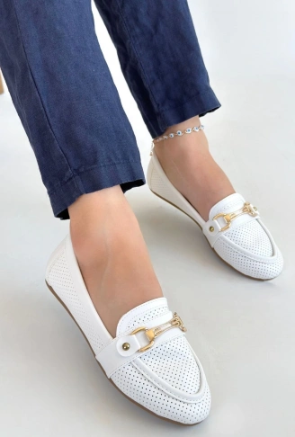 Rain Beyaz Cilt Babet Ayakkabı