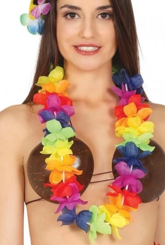 Rengarenk Hawaii Boyun Çelengi Havai Partisi Kolyesi 1 Adet (4940)