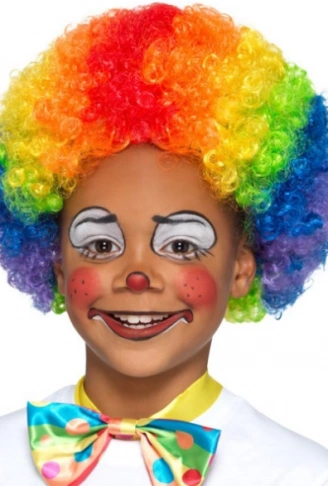 Rengarenk Kıvırcık Afro Peruk Bonus Saç 120 Gr (4940)