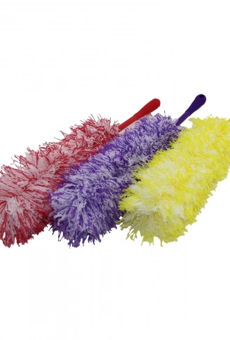 RENKLİ İP  TOZ ALMA PÜSKÜLÜ   PÜSKÜL=36 CM + RENKLİ PLASTİK SAP=19CM = 55CM  BRKT-910248 (4940)