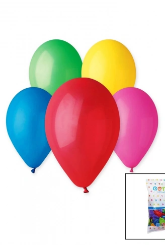 RENKLİ KLASİK BALON 10 İNÇ - 26CM - 100PCS (4940)