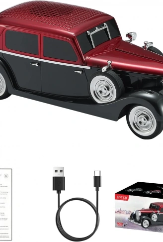 Retro Klasik Araba Bluetooth Hoparlör Kablosuz HD Ses FM Radyo YG-239 (4940)