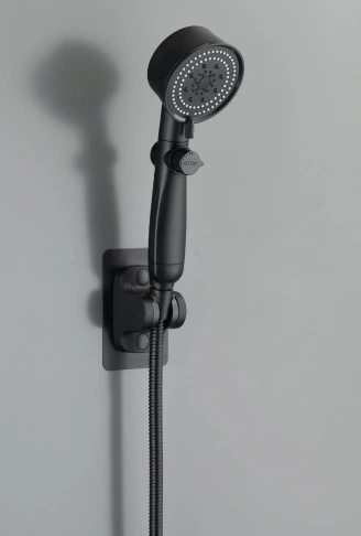 ROYAL SİYAH PERVANELİ KADEMELİ STOPLU  DUŞ BAŞLIK (4940)