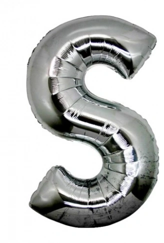 S Harf Folyo Balon Gümüş Renk  40 inç (4940)