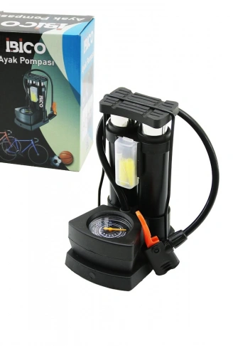 SAATLİ DİKEY MODEL - İNCE PİSTONLU AYAK POMPASI OTO-ARAÇ - BİSİKLET-MOTOR LASTİK - TOP - ŞİŞME HAVUZ-YATAK (4940)