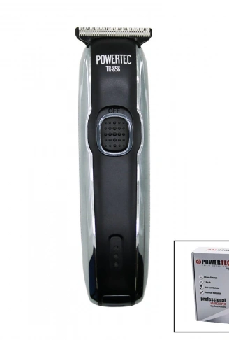 SAÇ SAKAL ENSE ÇİZİM TRAŞ MAKİNESİ  HIZLI USB ŞARJLI - ŞARJ GÖSTERGELİ - T BIÇAK - KROM KAPLAMA GÖVDE TR-858C (4940)