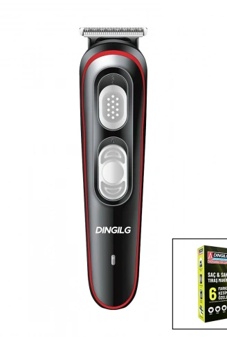 SAÇ - SAKAL KESME TRAŞ MAKİNESİ  6 FARKLI KESİM   USB ŞARJLI   2 KADEME BIÇAK AYARI RD-055 (4940)