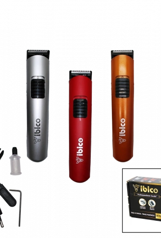 SAÇ SAKAL KESME TRAŞ MAKİNESİ AYARALI TARAK - KIRMIZI-TURUNCU-GRİ GÖVDE (4940)