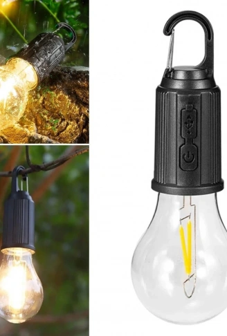 Şarj Olabilen 3 Farklı Mod LED&apos;li Kendiliğinden Asma Kancalı Kamp,Dış Cephe Lambası (4940)